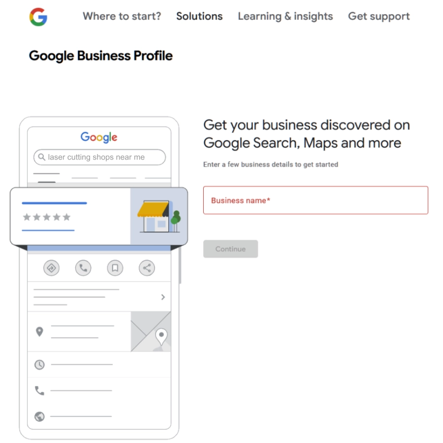 local seo laser cutting shops near me