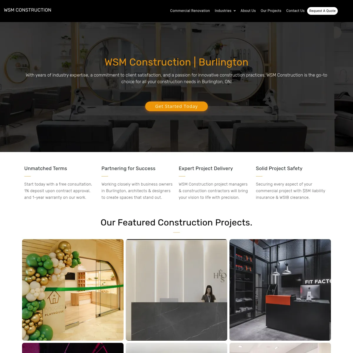 Website Design For Construction Companies in Burlington