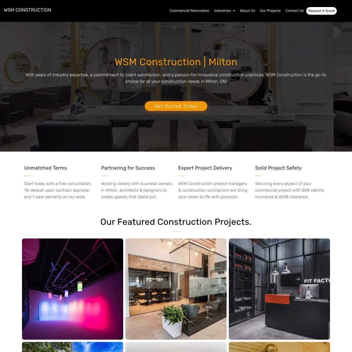 Website Design For Construction Companies in Milton