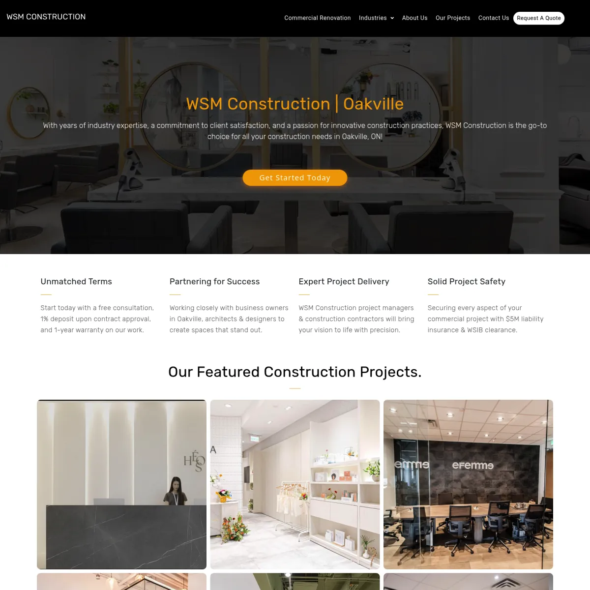 Website Design For Construction Companies in Oakville