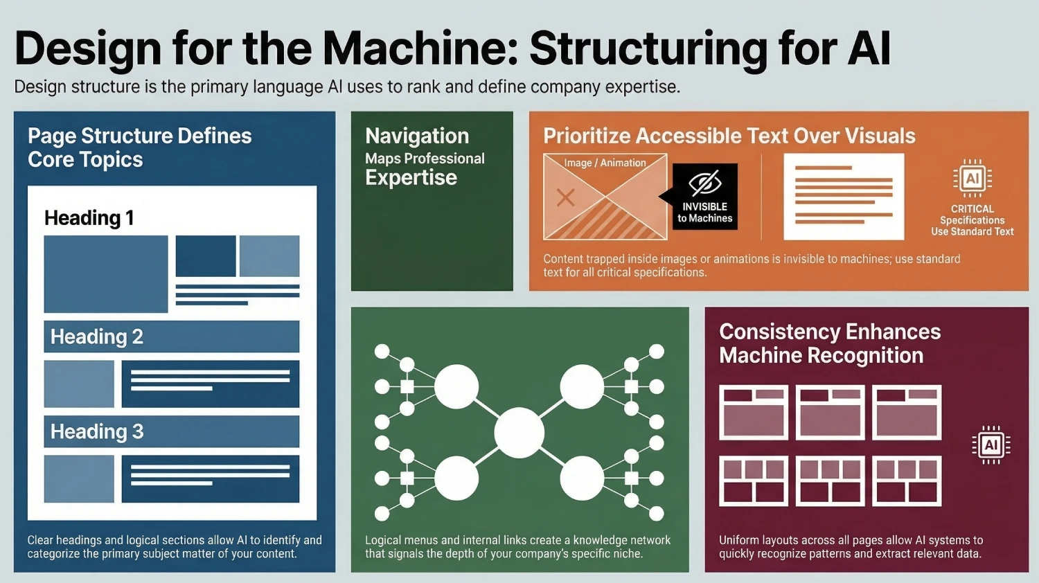 how website design affects how ai interpret your company