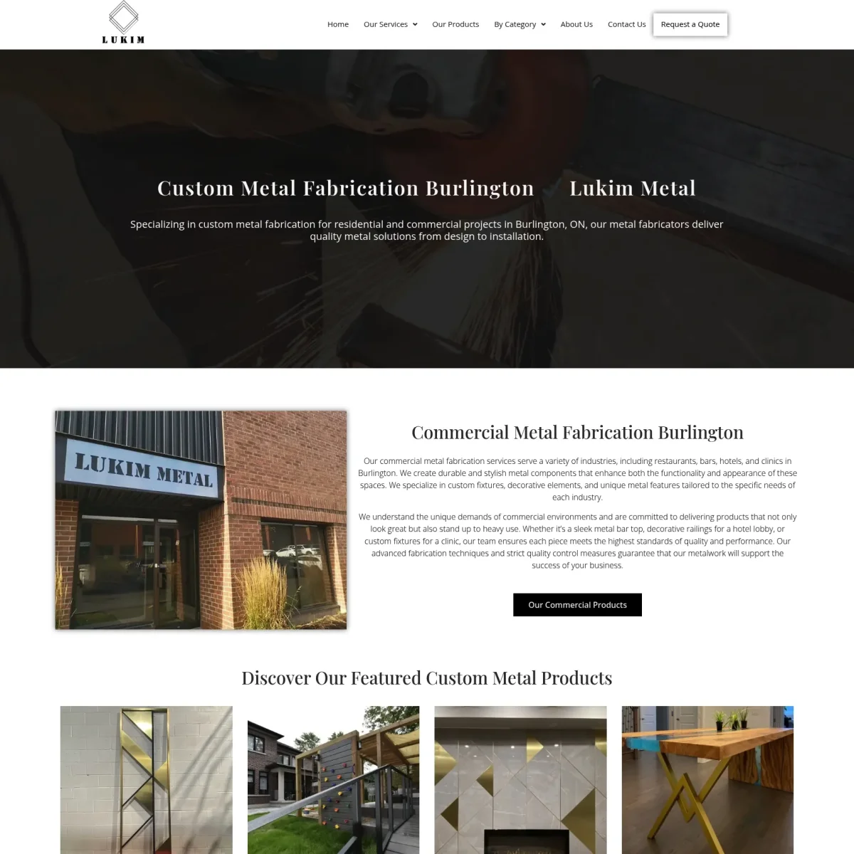Website Design For Metal Fabricators in Burlington