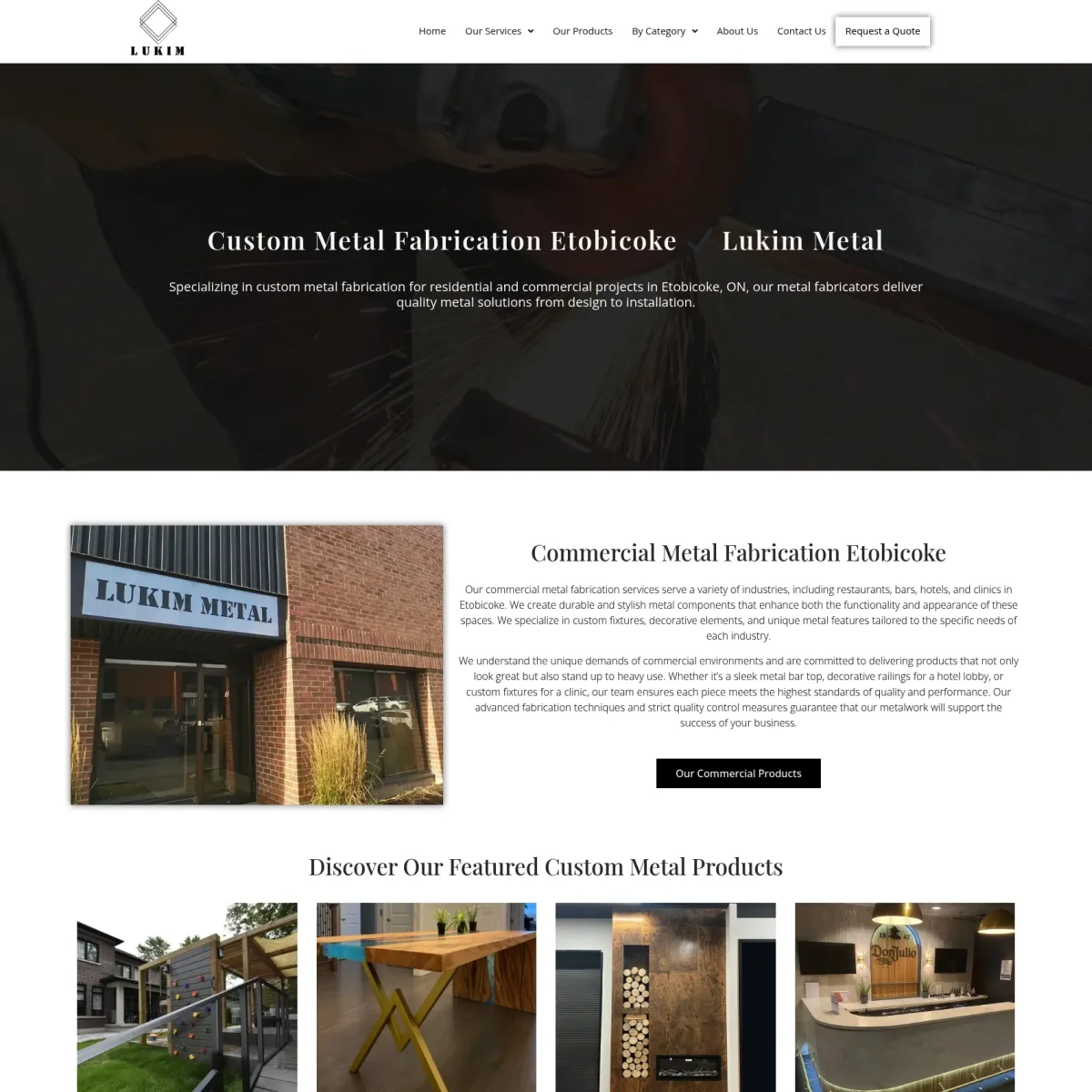 Website Design For Metal Fabricators in Etobicoke