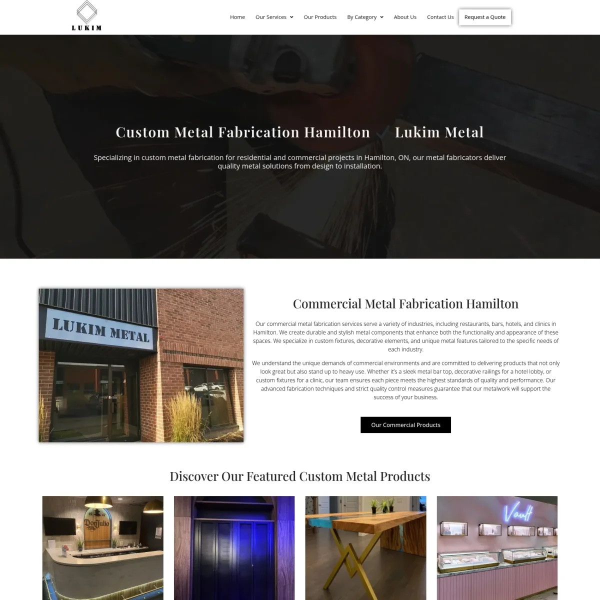 Website Design For Metal Fabricators in Hamilton
