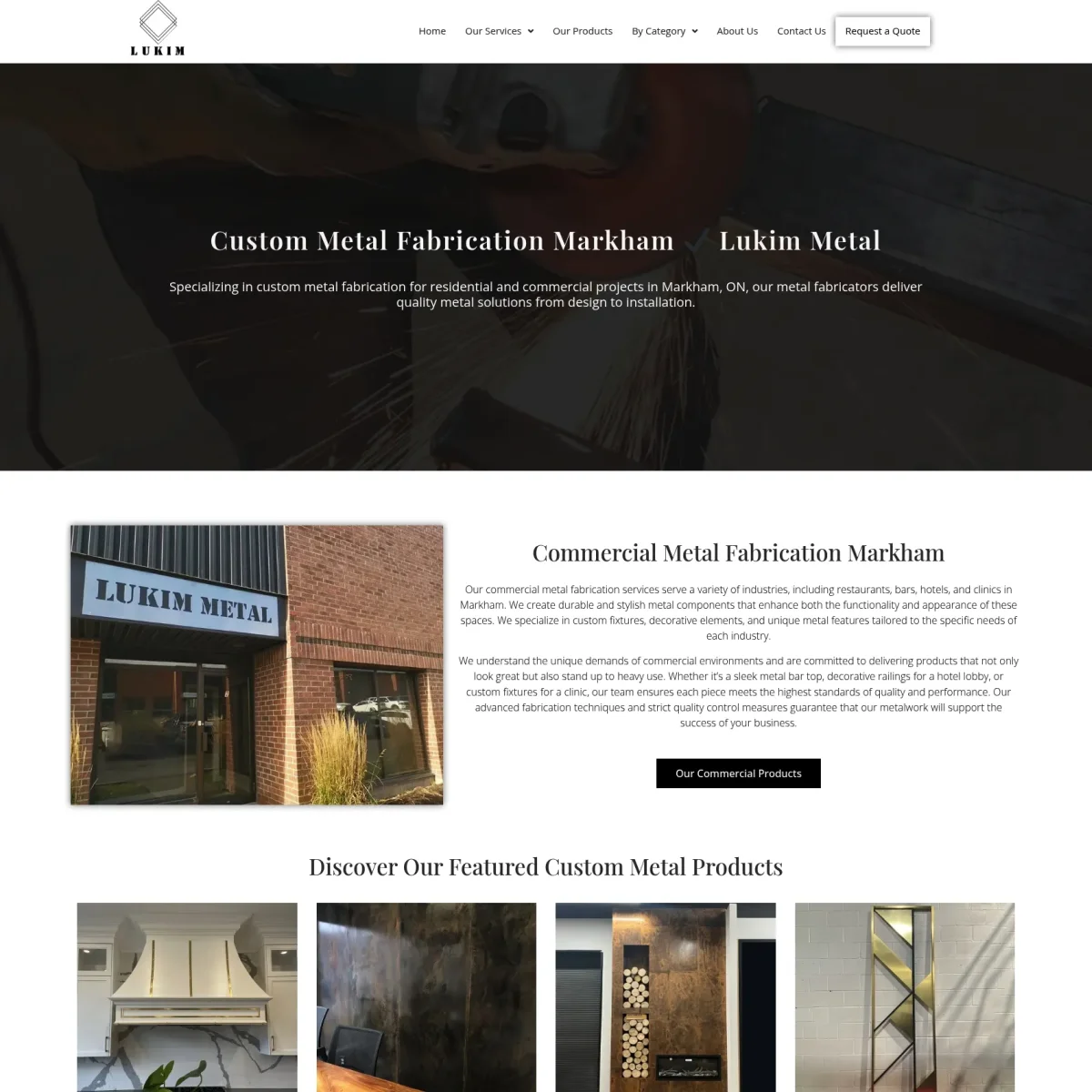 Website Design For Metal Fabricators in Markham