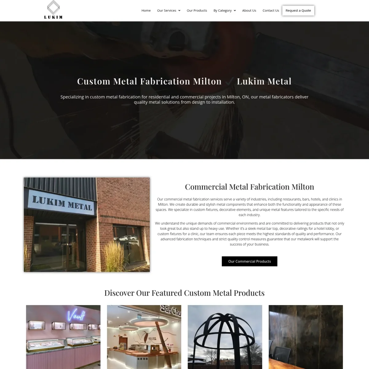 Website Design For Metal Fabricators in Milton