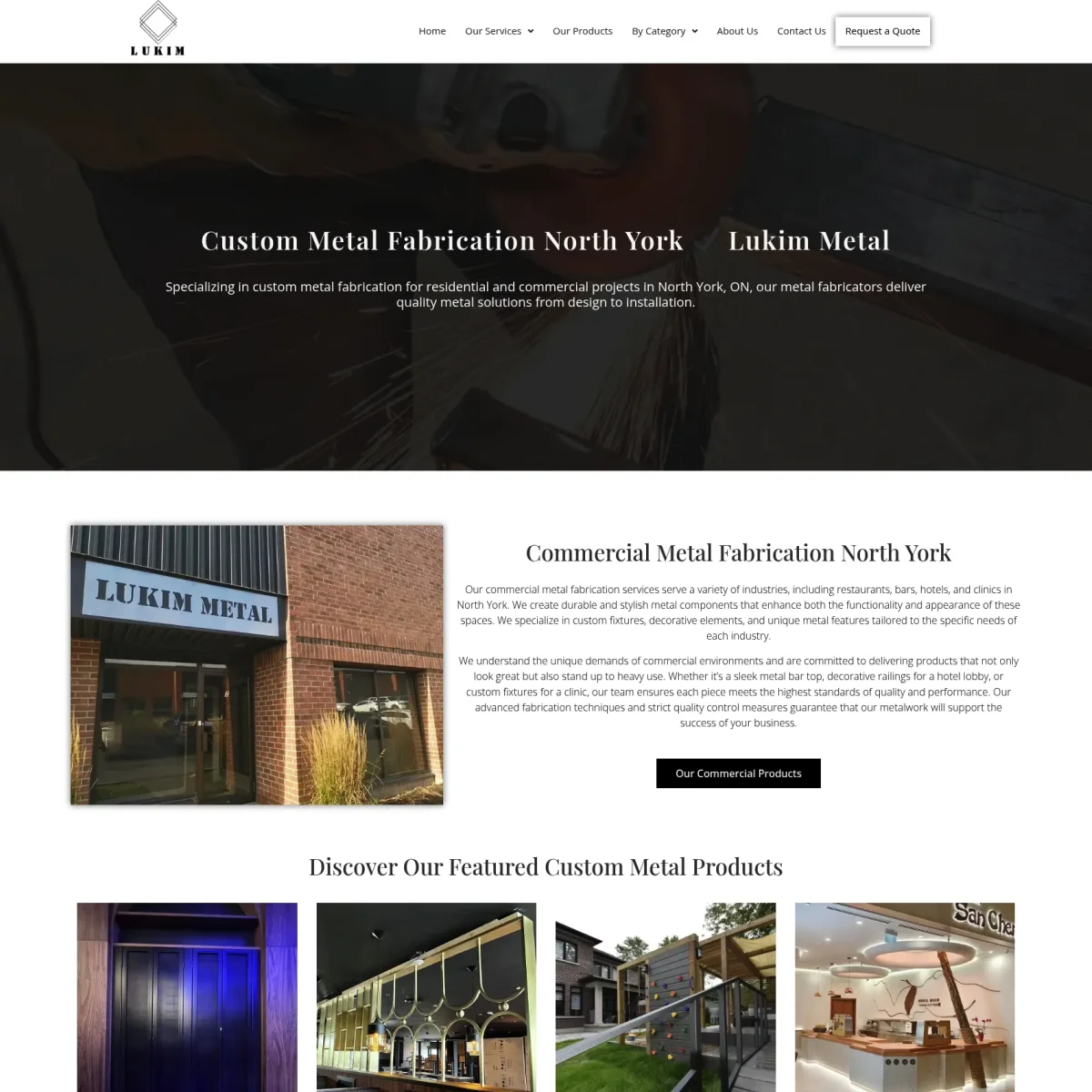 Website Design For Metal Fabricators in North York