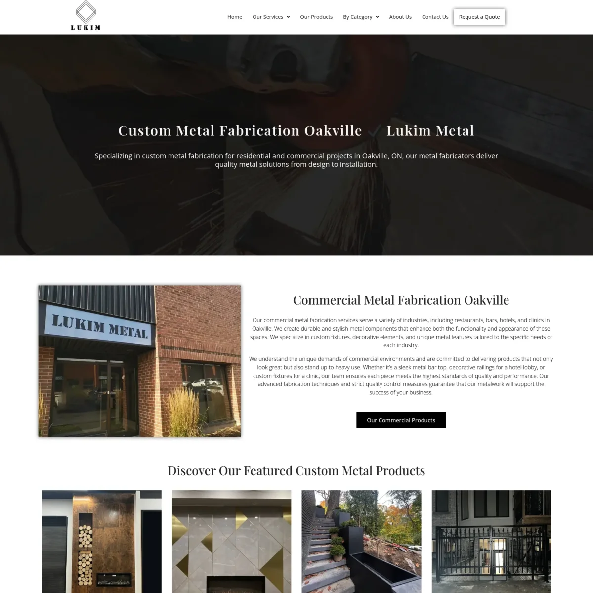 Website Design For Metal Fabricators in Oakville