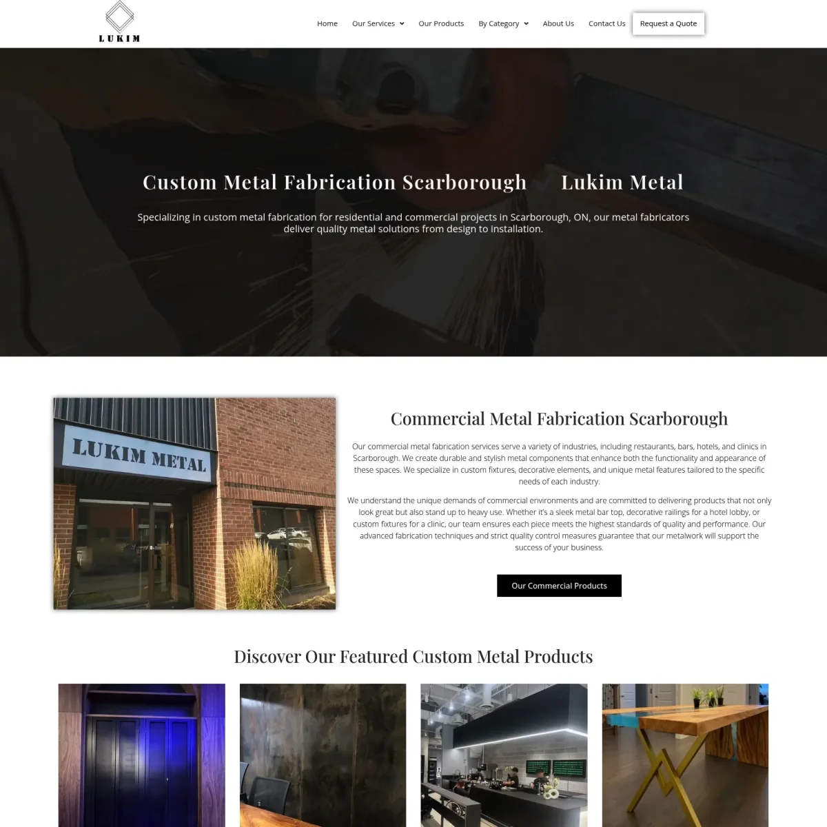Website Design For Metal Fabricators in Scarborough