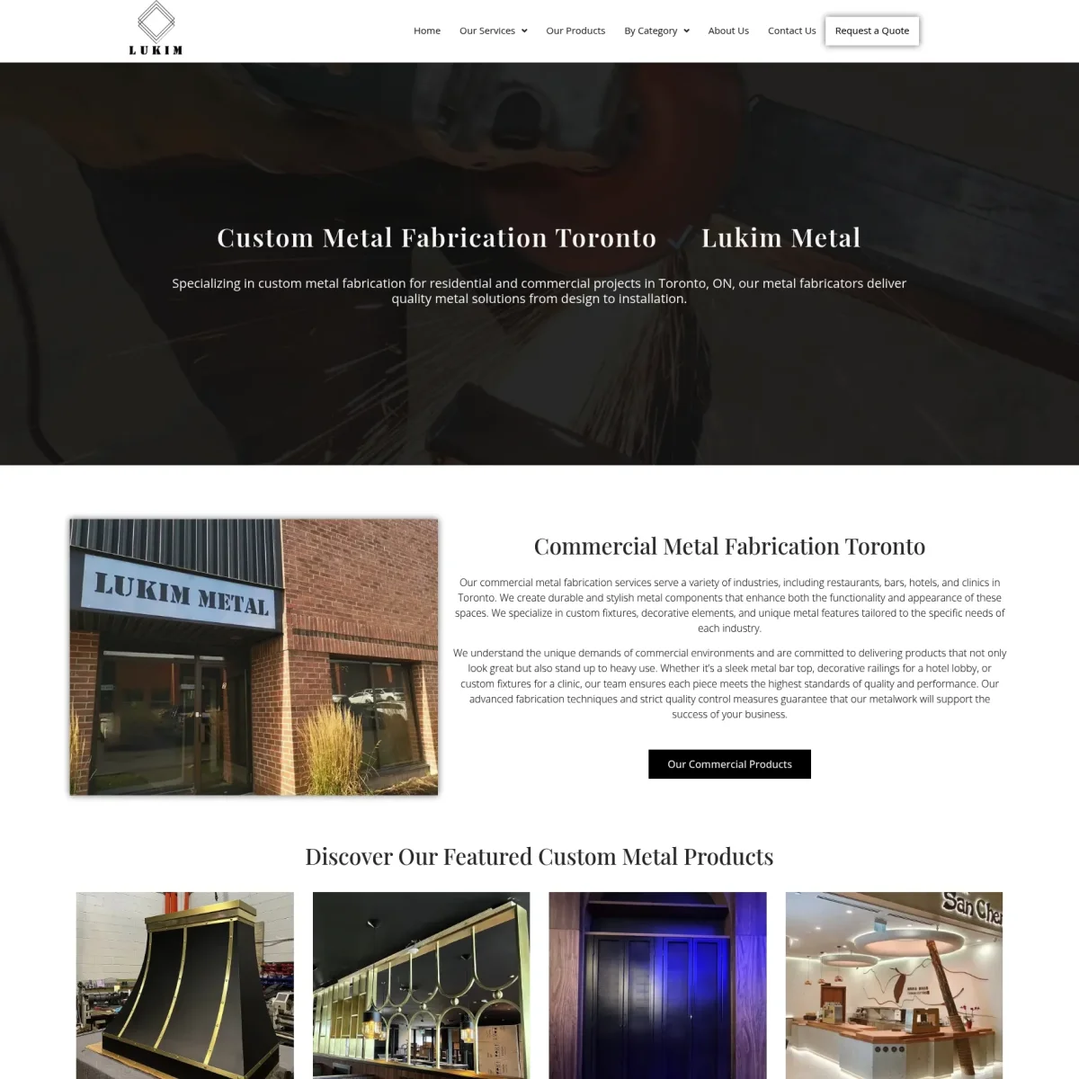 Website Design For Metal Fabricators in Toronto