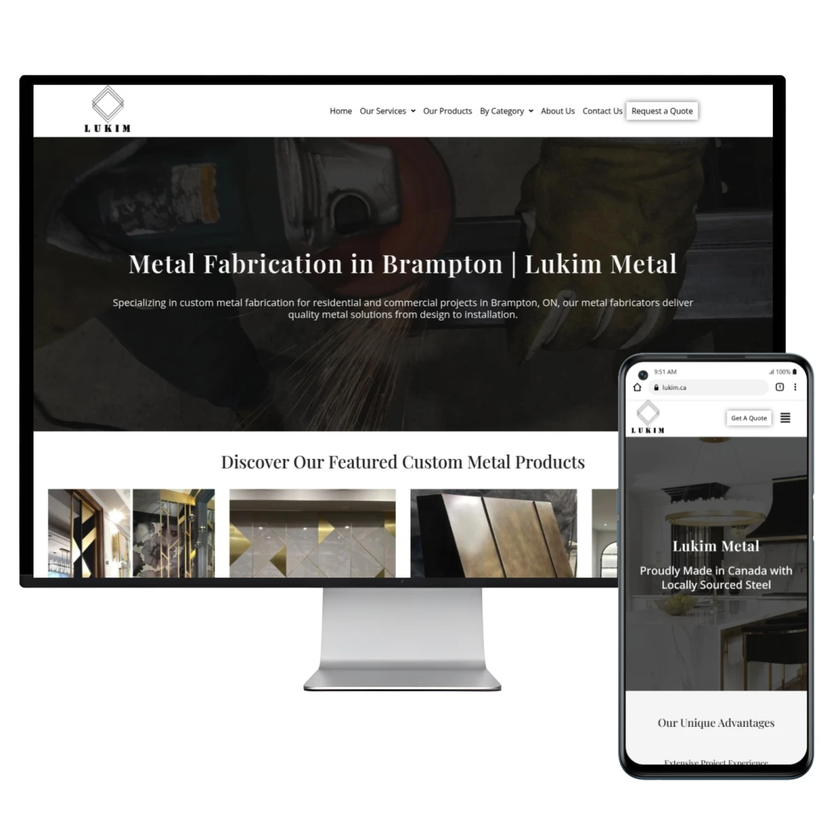 industry focused website design Brampton Ontario