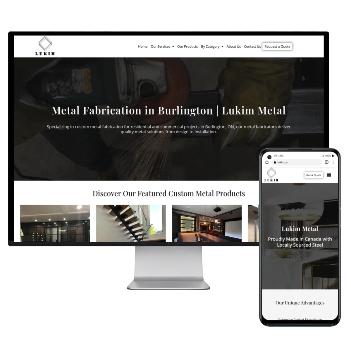 industry focused website design Burlington Ontario