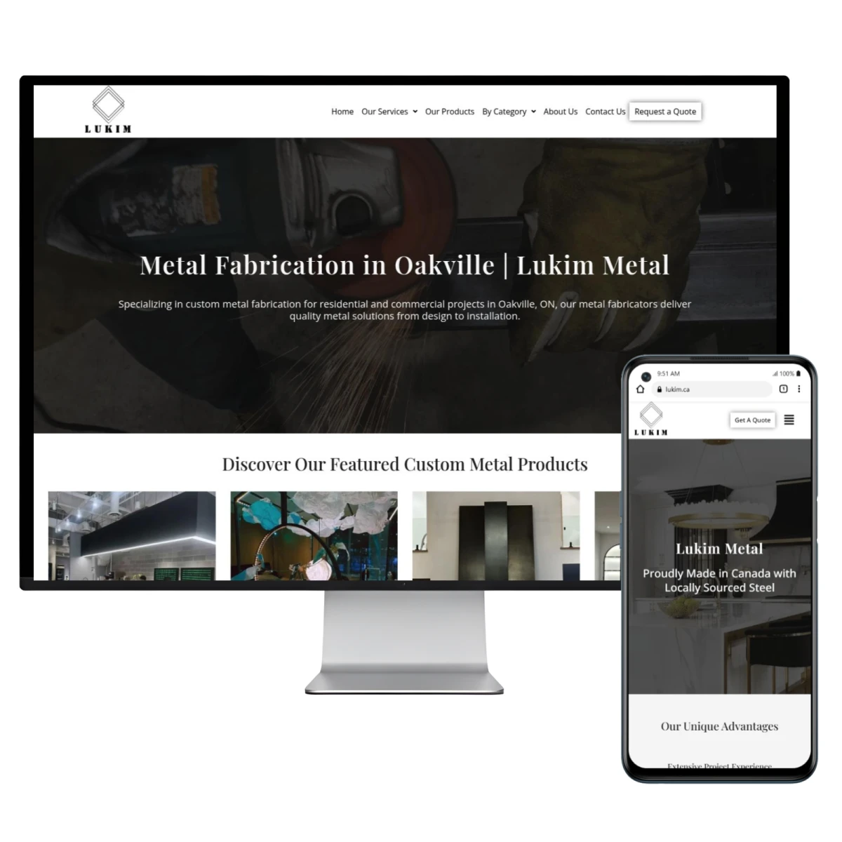 industry focused website design Oakville Ontario