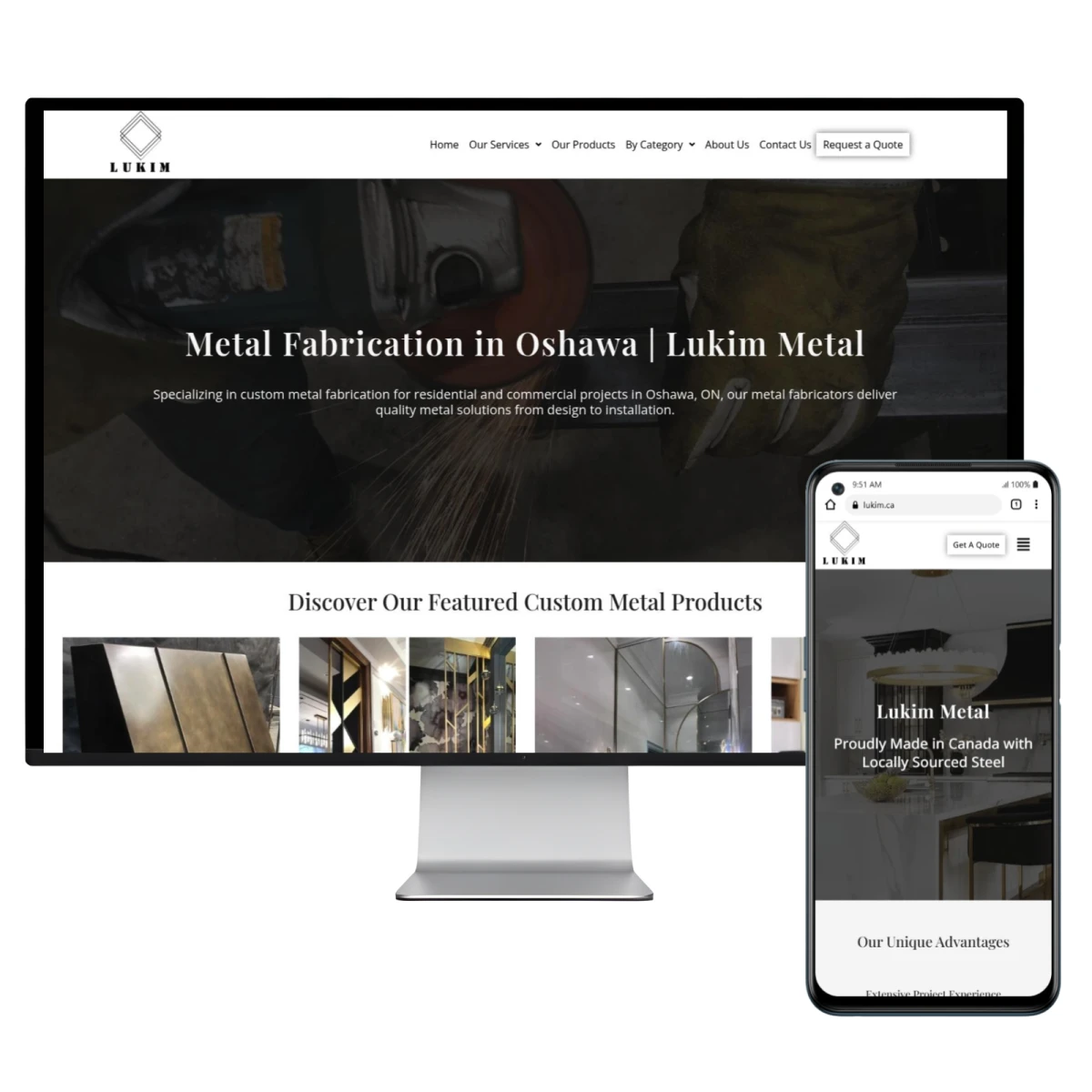 industry focused website design Oshawa Ontario