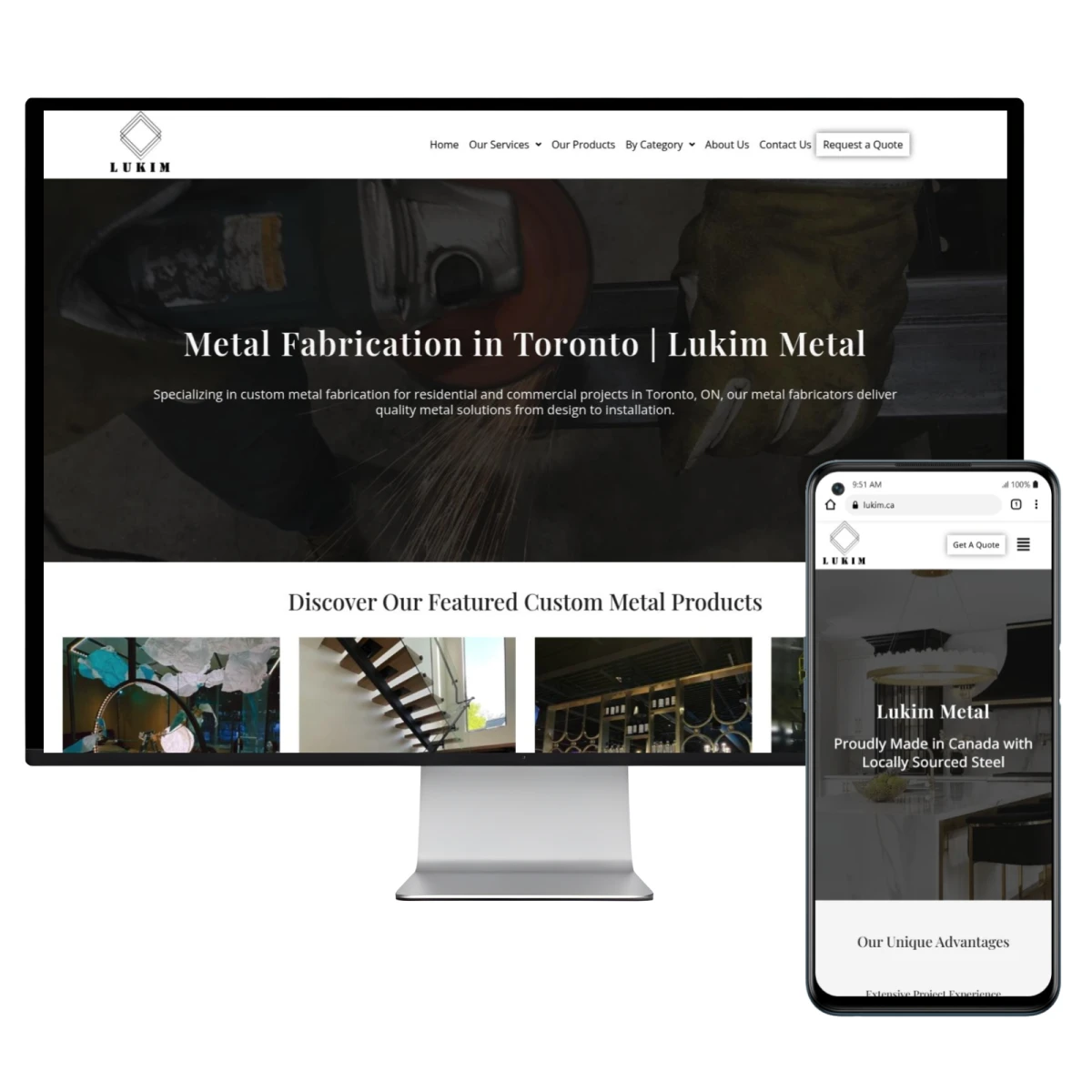 industry focused website design Toronto Ontario