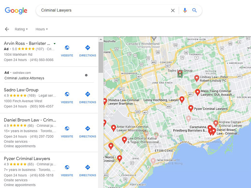 Local SEO for Criminal Lawyers