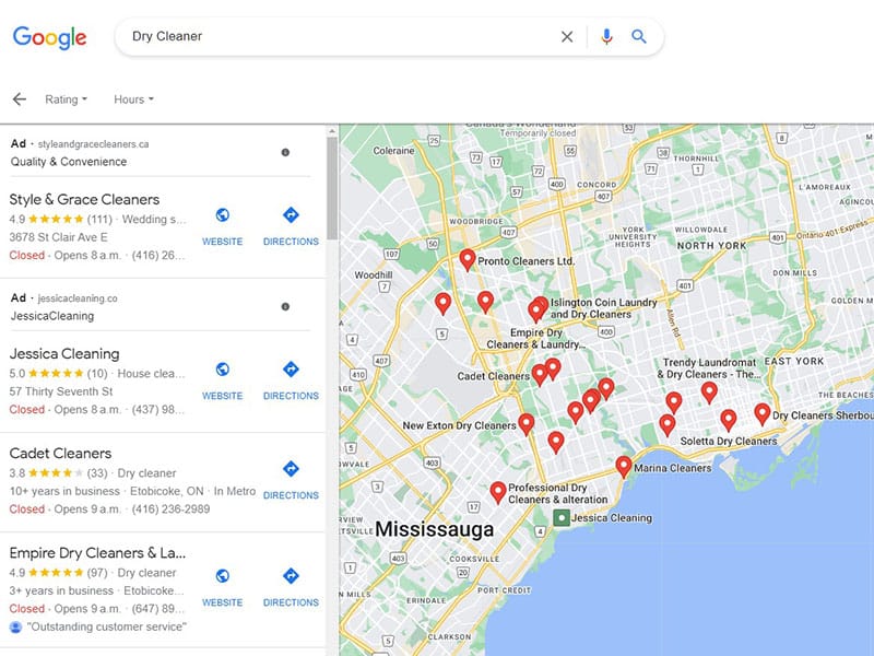 Local SEO for Dry Cleaners