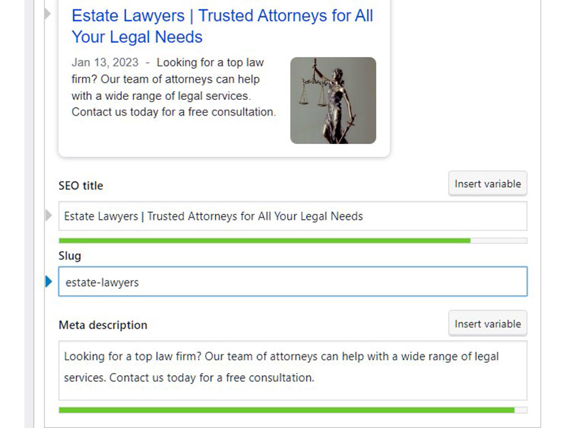 On-site SEO for Estate Lawyers
