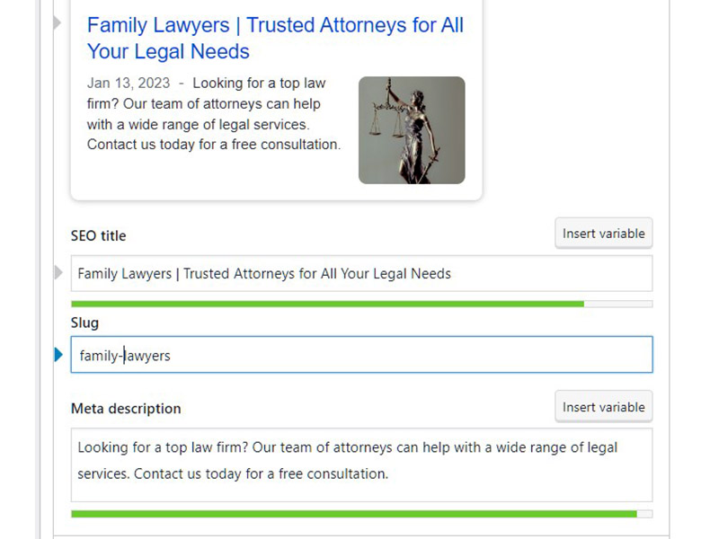 On-site SEO for Family Lawyers
